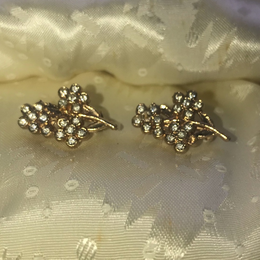 Beautiful Antique clip on earrings